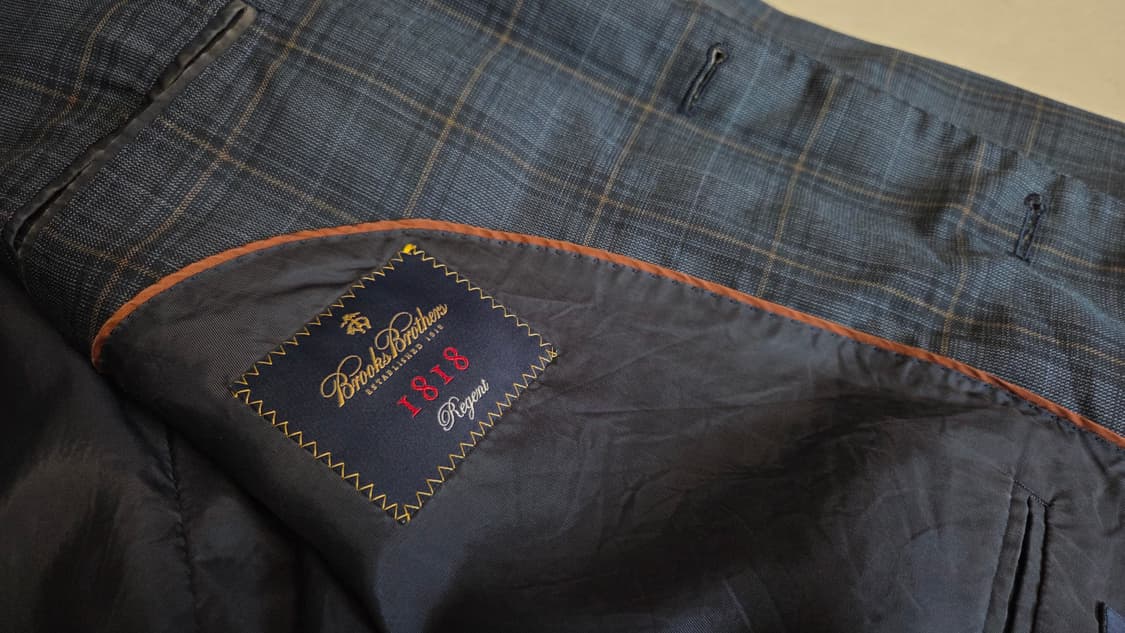 브룩스 브라더스 1818 리젠트 체크 자켓  상품이미지6