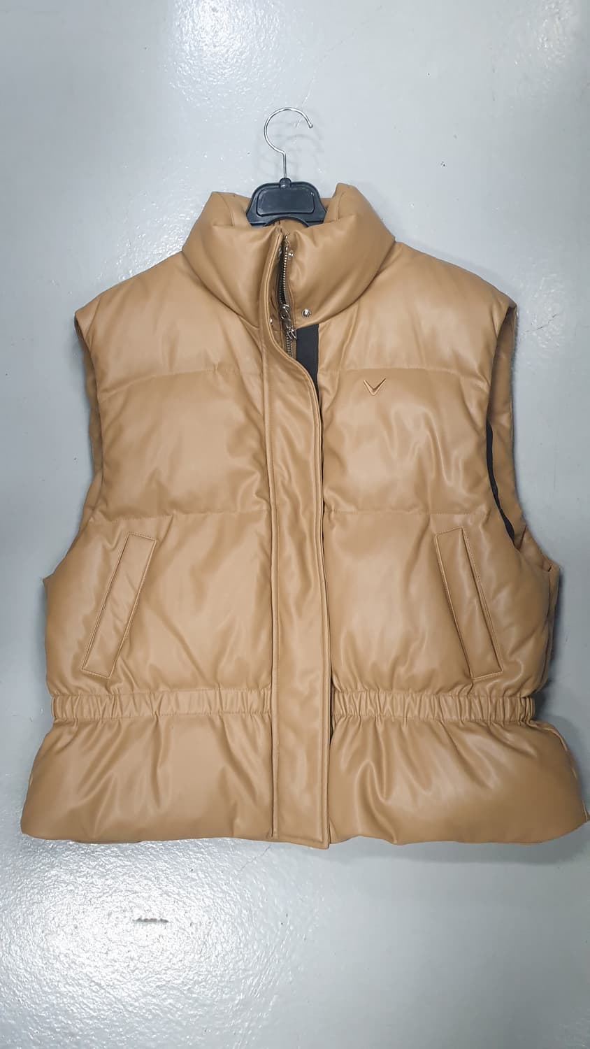 Callaway 여성 레더다운패딩 조끼 95 상품이미지1