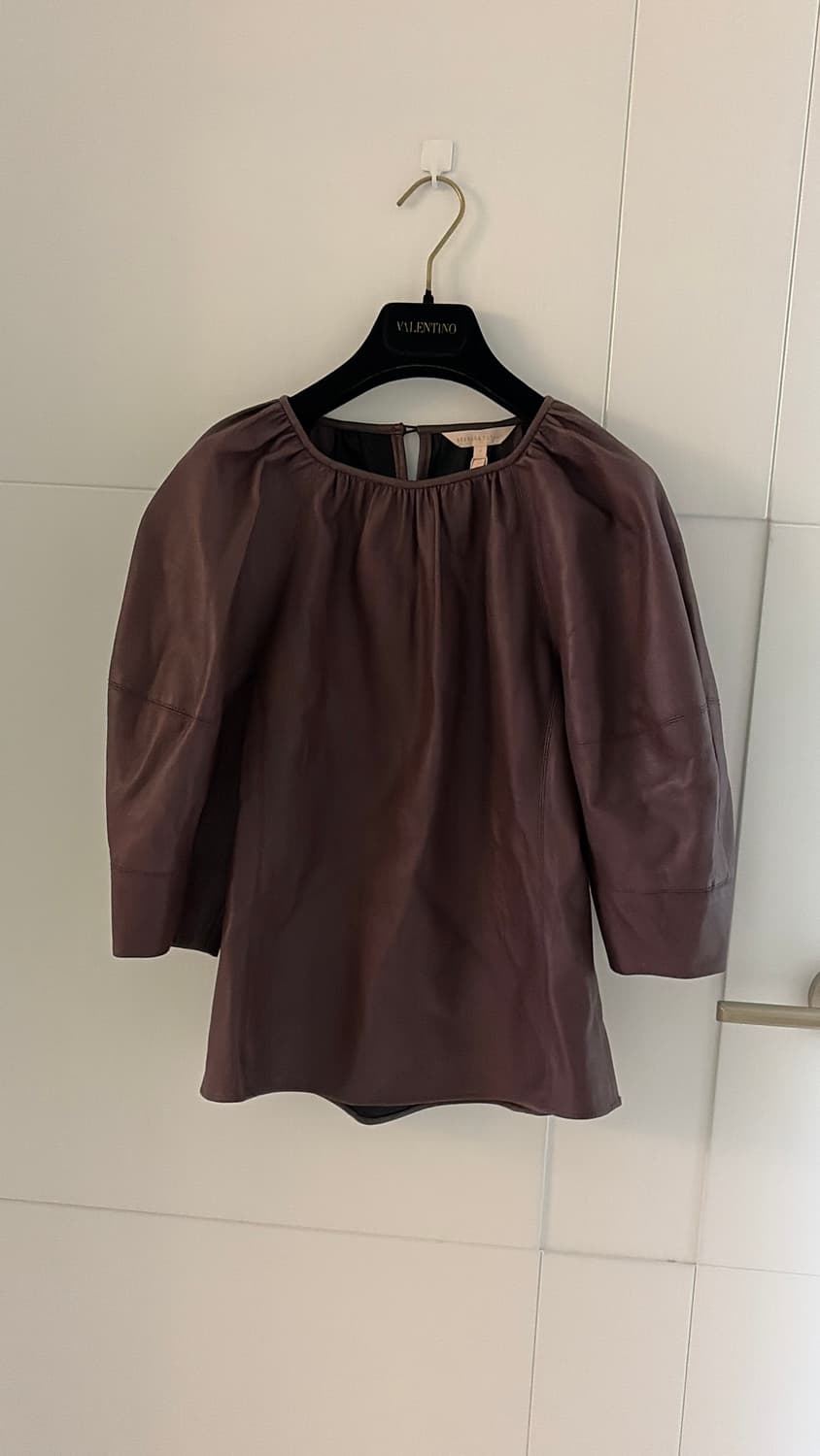 Rebecca Taylor 비건 레더 블라우스 44,55정품 새상품 상품이미지1