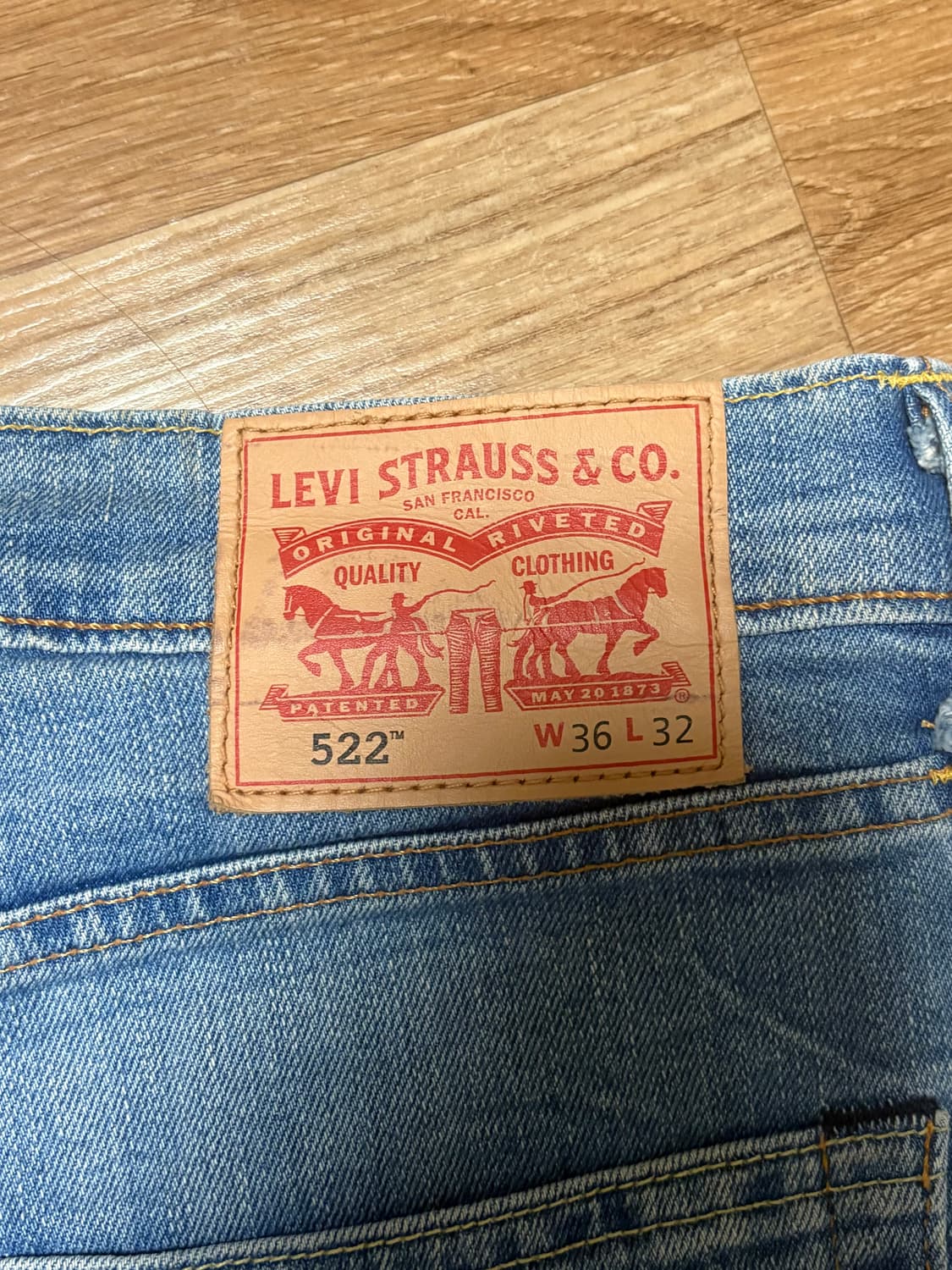 리바이스 522 청바지 W36 L32 상품이미지3