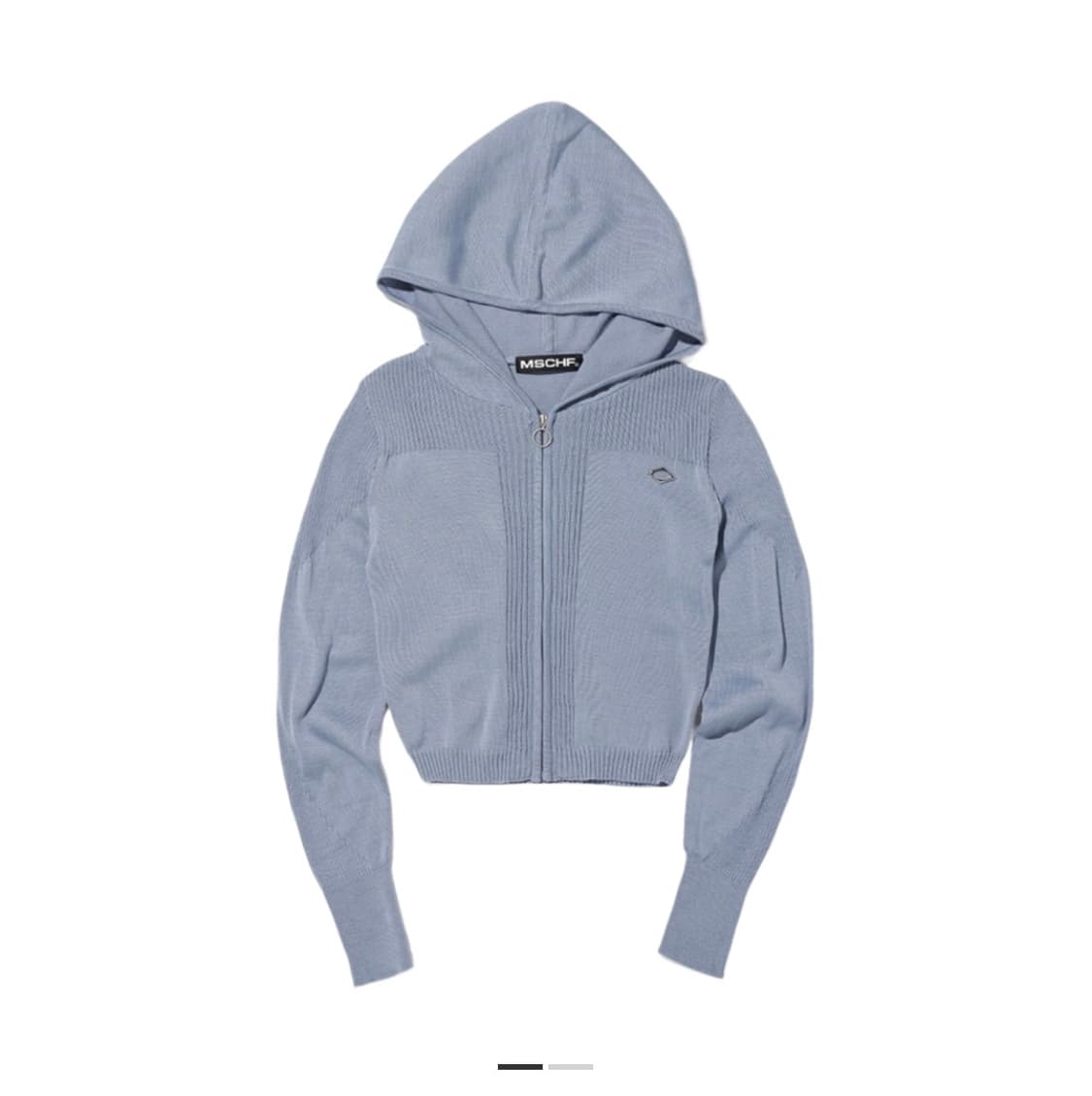 [M] 미스치프 롬버스 니티드 후드 그레이시블루 상품이미지1