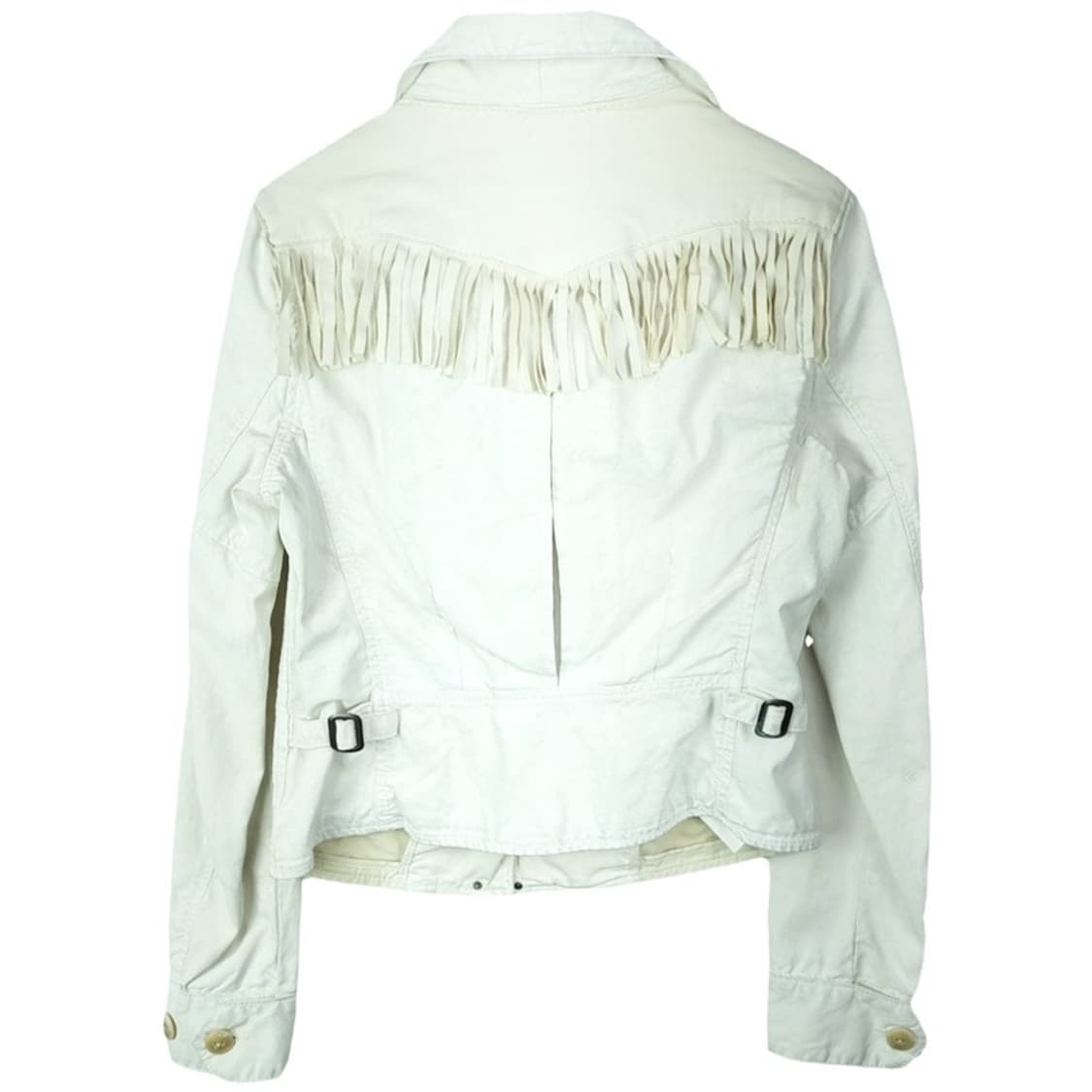 [폴로 랄프로렌] 웨스턴 프린지 사선 라이더 자켓 아이보리 M17552 상품이미지3