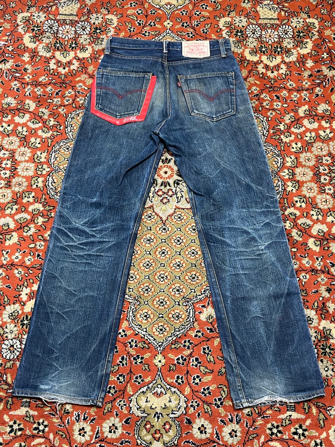 [30] 리바이스 japan 빅E  501XX 코카콜라 콜라보 데님팬츠 상품이미지2