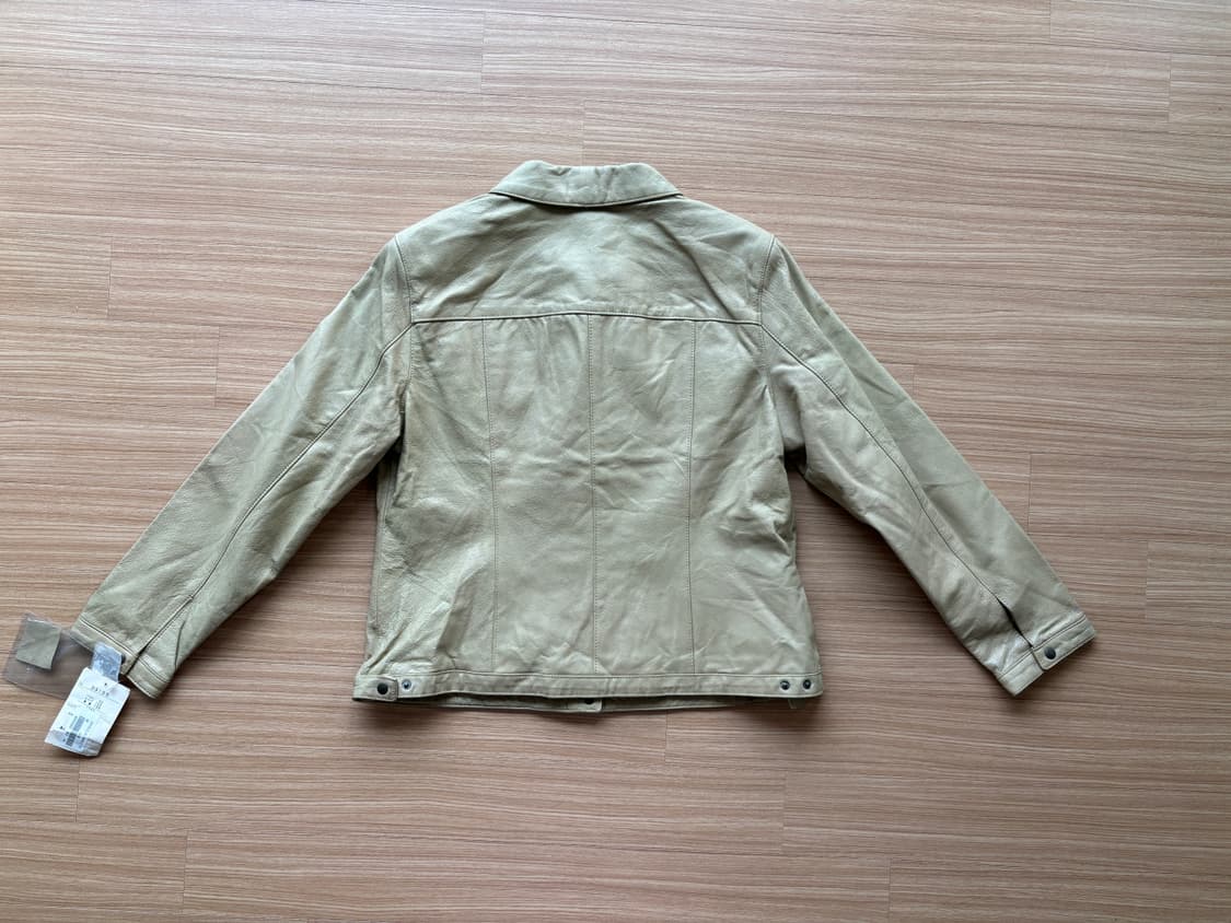 재패니즈 베이지 카라 레더자켓 상품이미지6