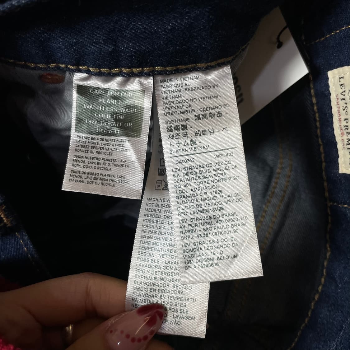 (30) 리바이스 501 30X30 진청 버튼플라이 데님 팬츠 상품이미지3