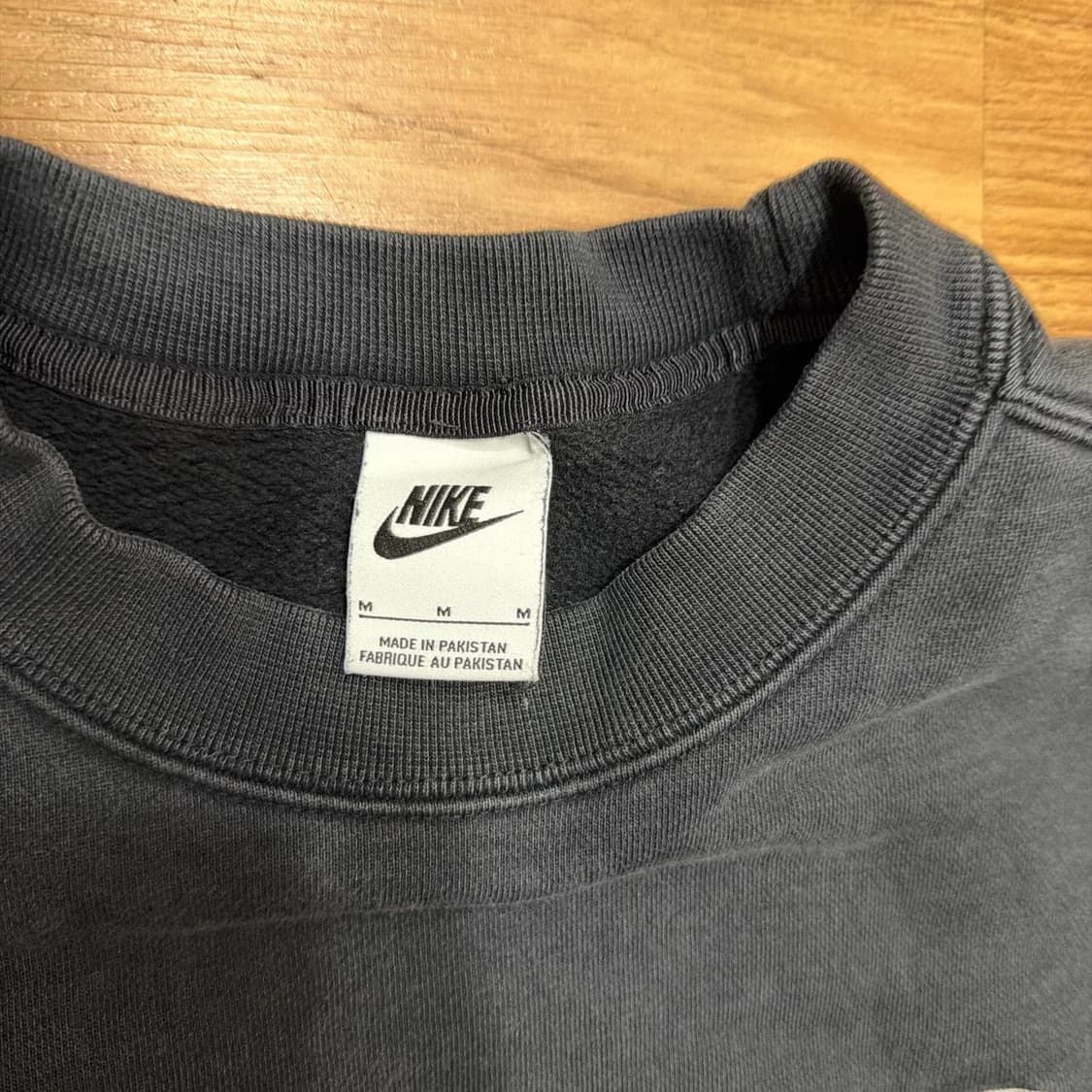 나이키 x 스투시 NRG 워시드 플리스 크루넥 블랙 상품이미지3