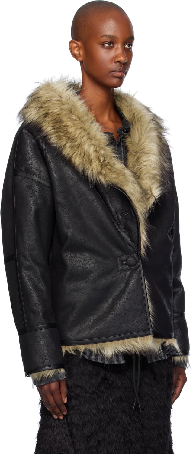 오픈와이와이 폭스 퍼 리버시블 자켓 상품이미지4