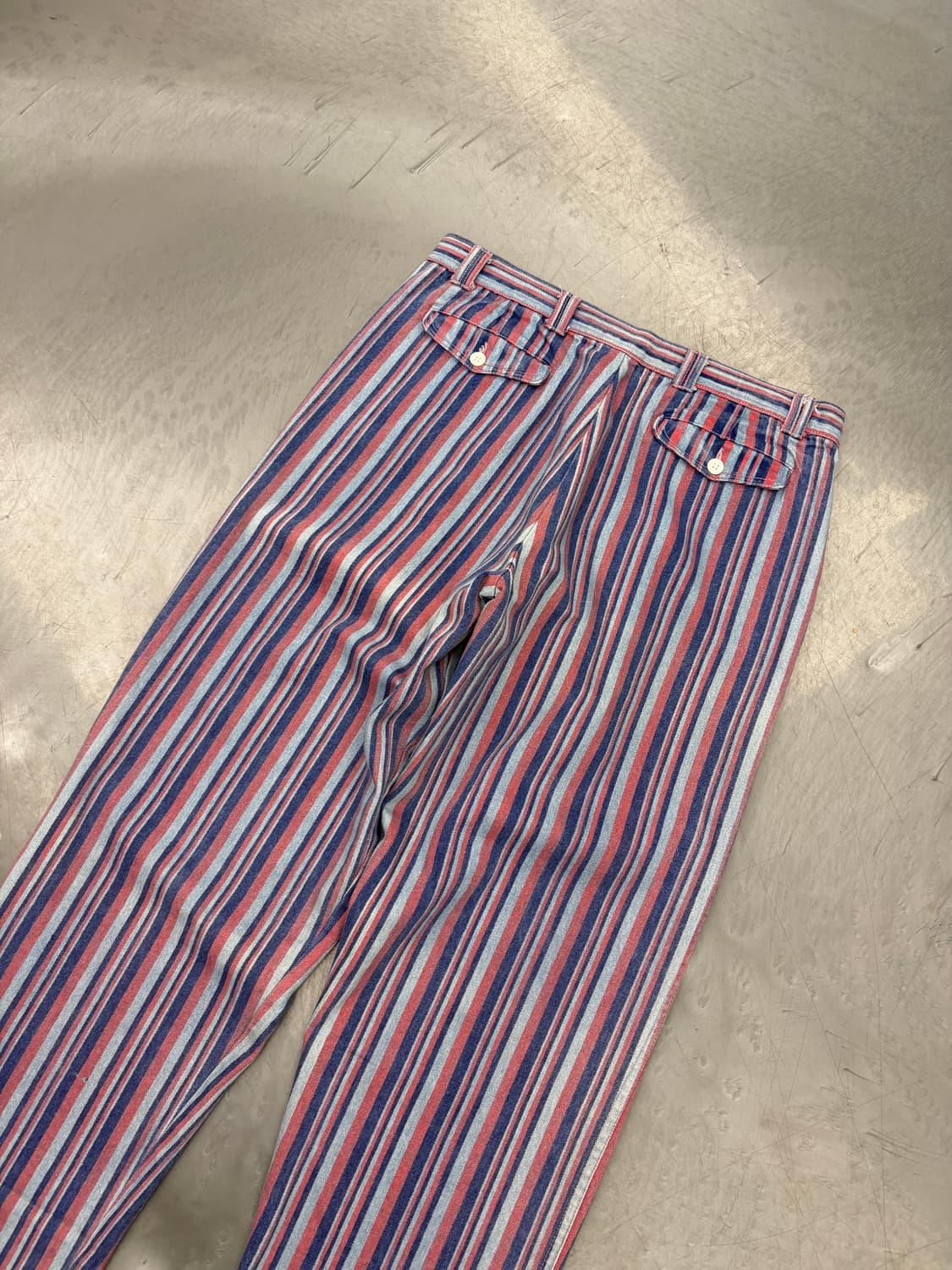 OLD EURO VINTAGE STRIPE WIDE 유로빈티지워크팬츠 상품이미지9
