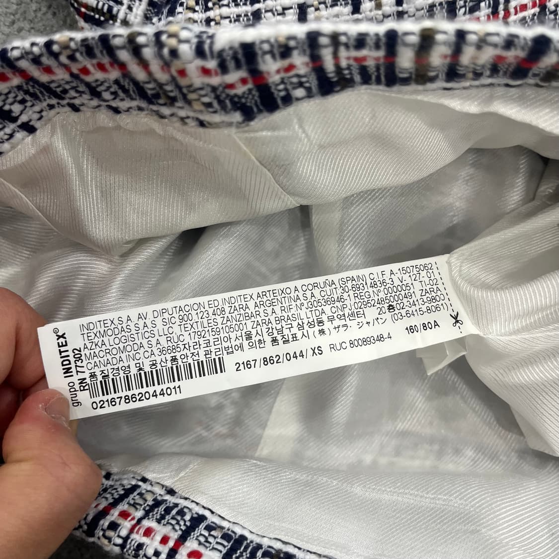 XS 자라 트위드 자켓 상품이미지6