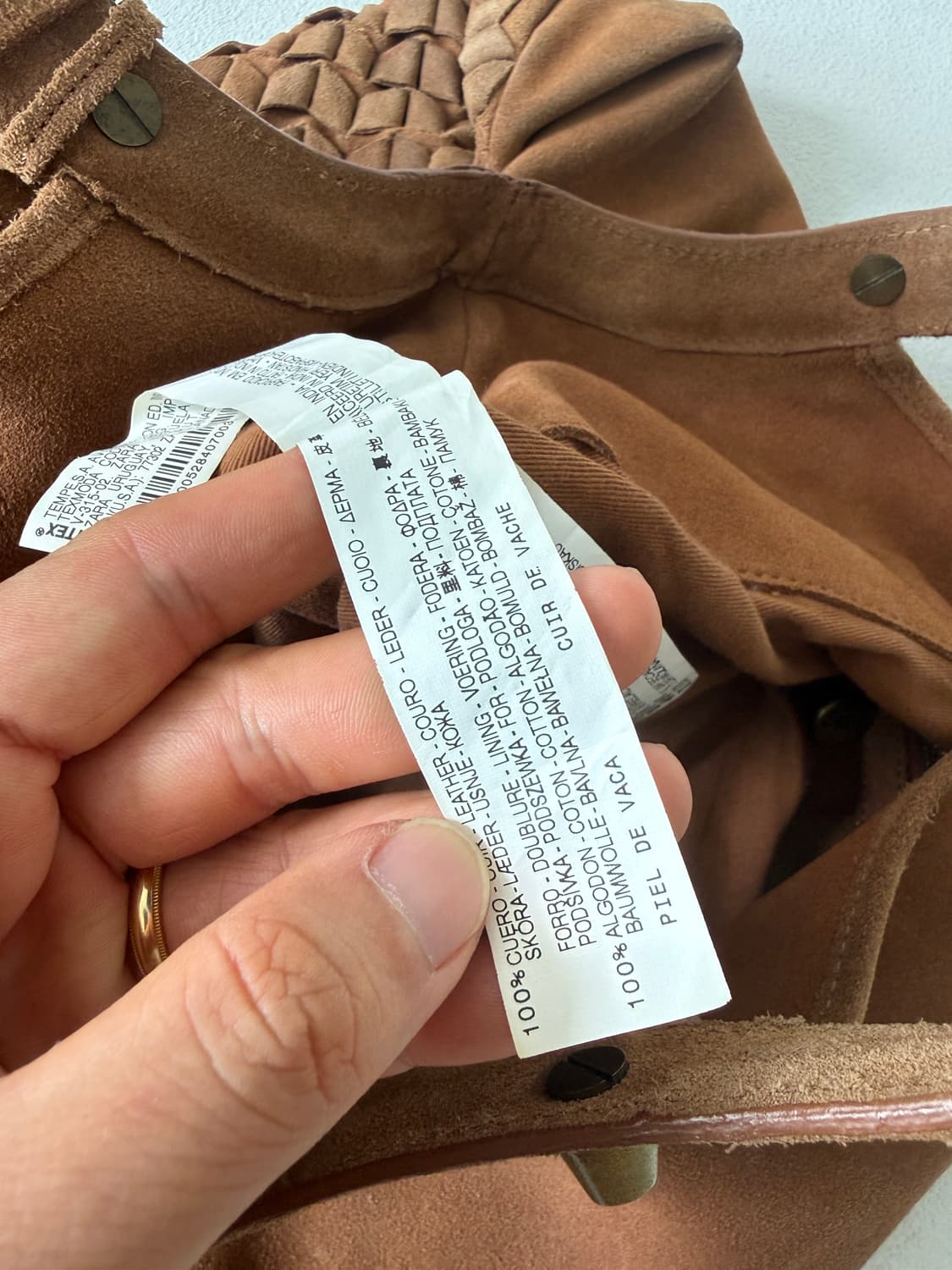 자라(ZARA) 레더 스웨이드 토트백 상품이미지8