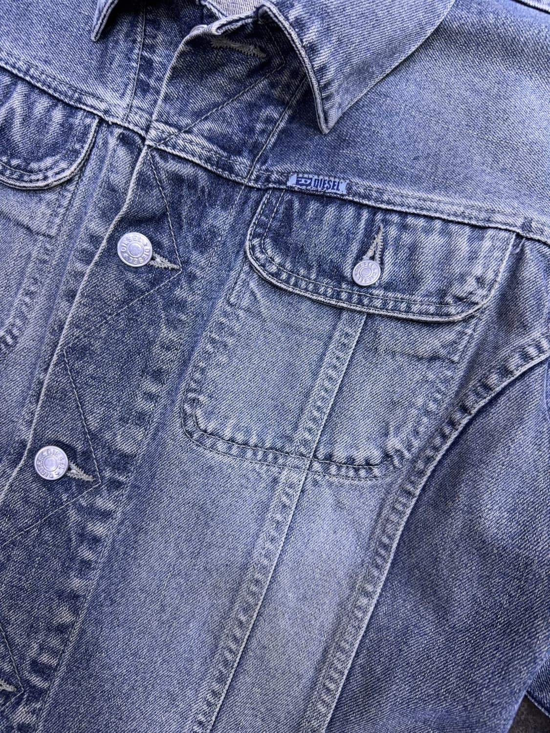 디젤 빈티지 워싱 데님자켓 청자켓 S 상품이미지4