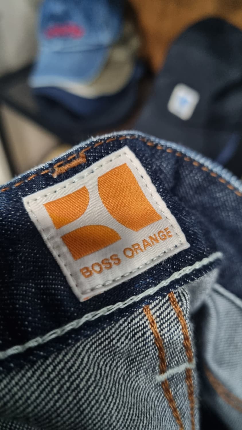 휴고보스(오렌지) 남성용 데님팬츠 진청워싱 32size 상태매우좋음 상품이미지3