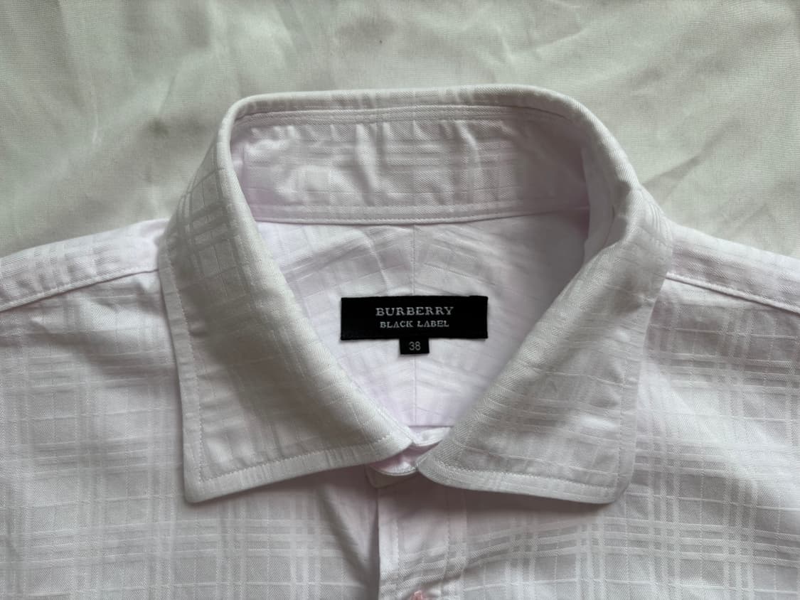 pink shirt, burberry black label 상품이미지5