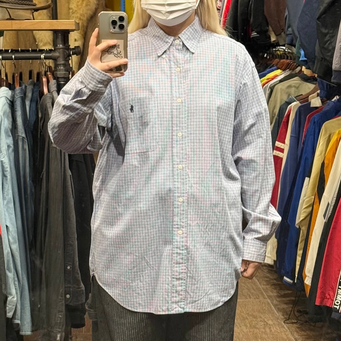 [HI] 폴로 랄프로렌 긴팔셔츠 체크 퍼플 상품이미지2