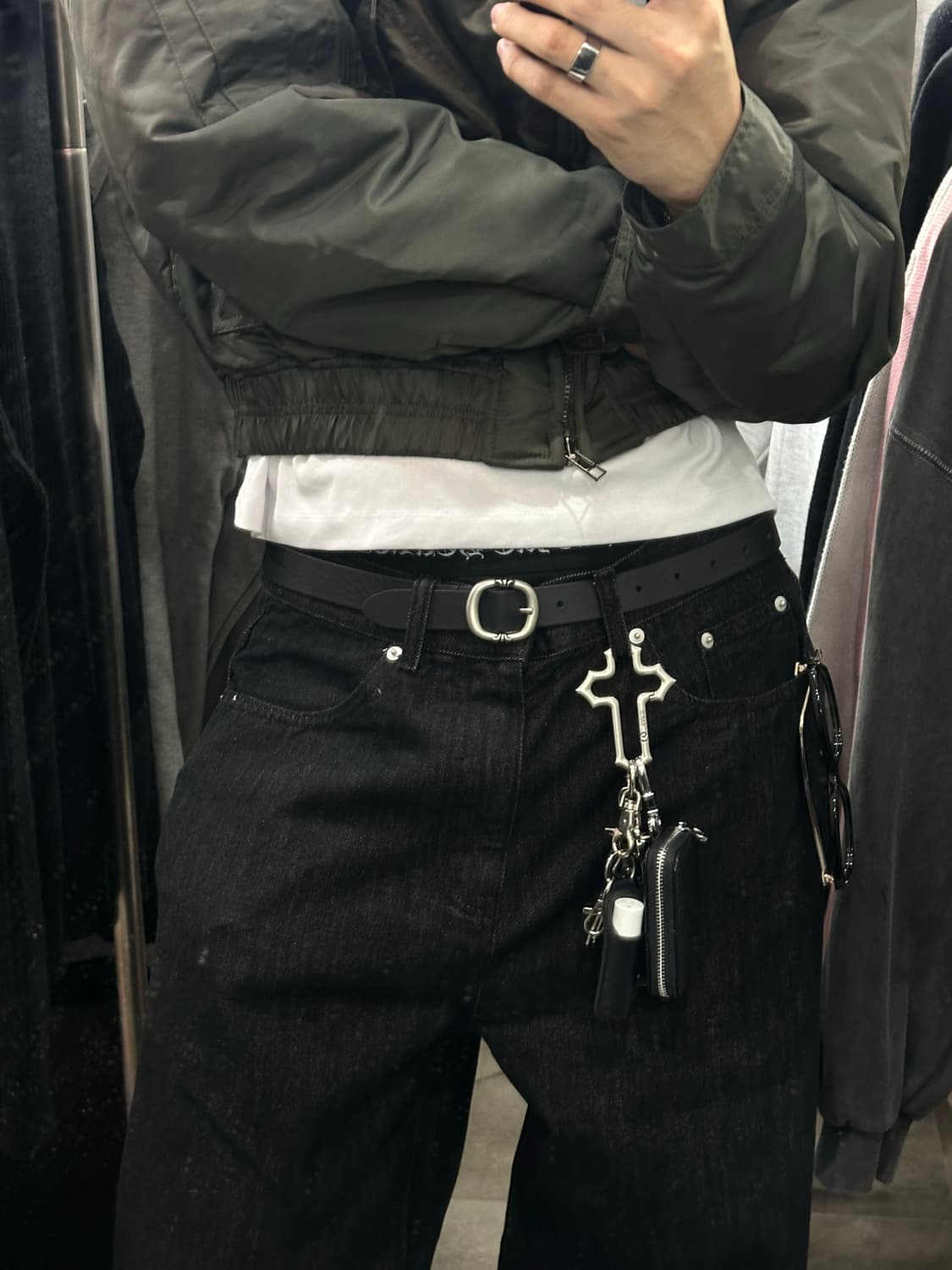 Ch flame belt - 크롬 불꽃 벨트 상품이미지2