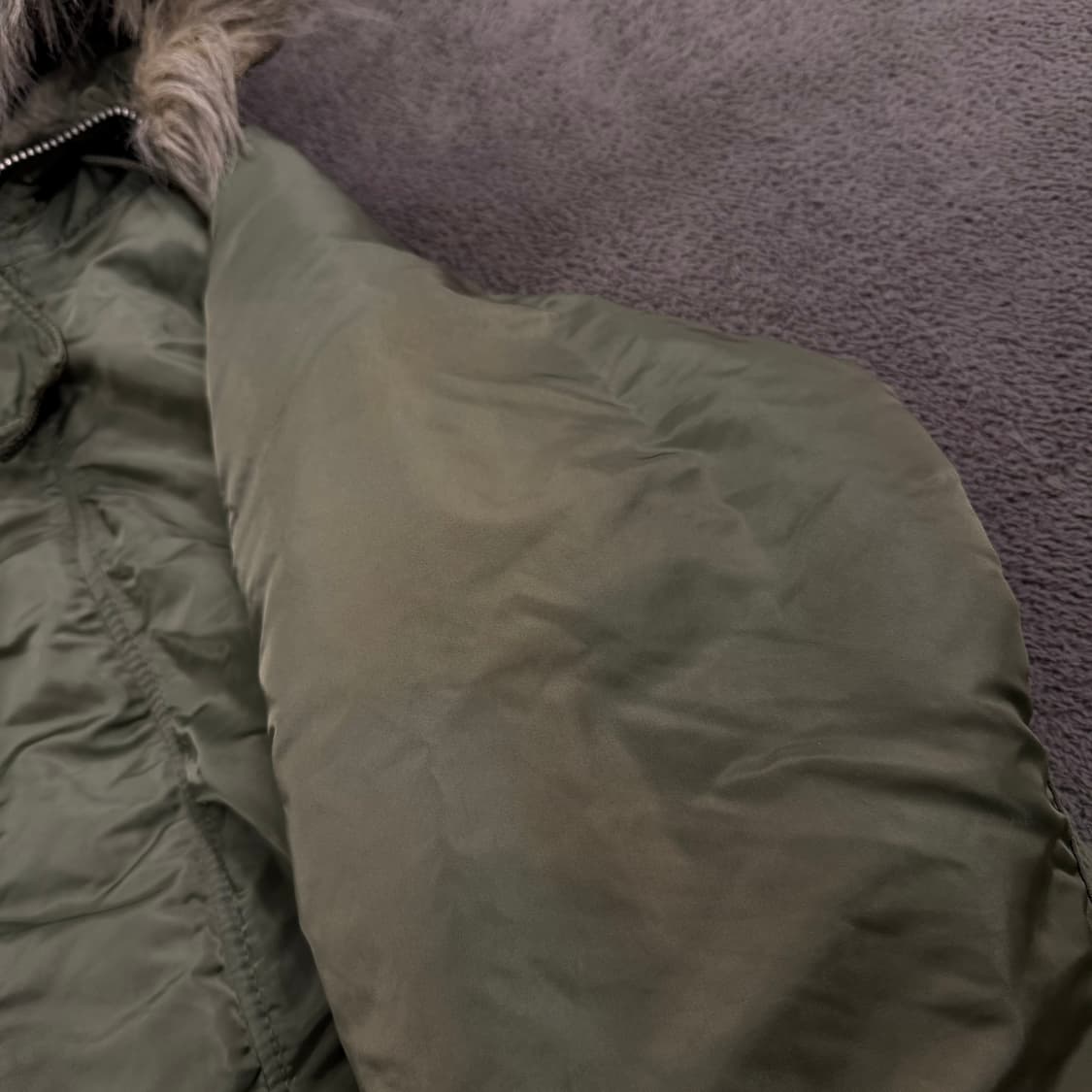 [정품/L] 알파인더스트리 N-2B 쇼트 웨이스트 밀리터리 패딩 자켓 상품이미지6