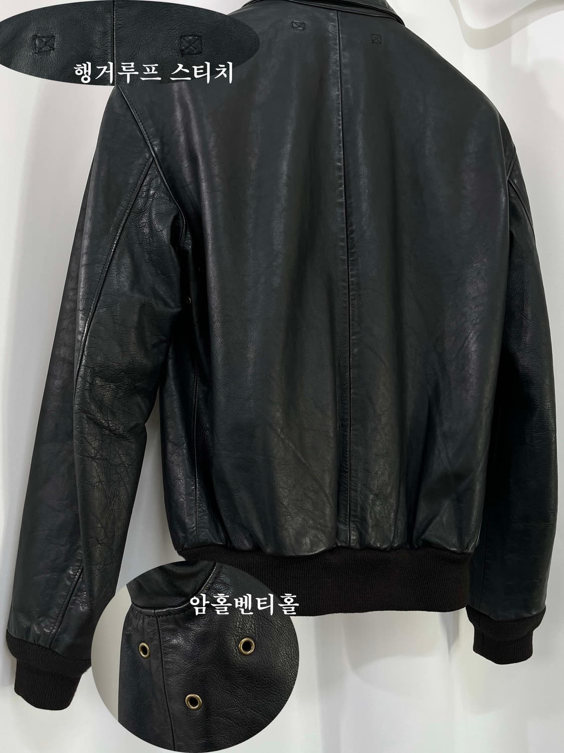 폴로 랄프로렌 카우하이드 A-2 플라이트 레더 봄버자켓 상품이미지8