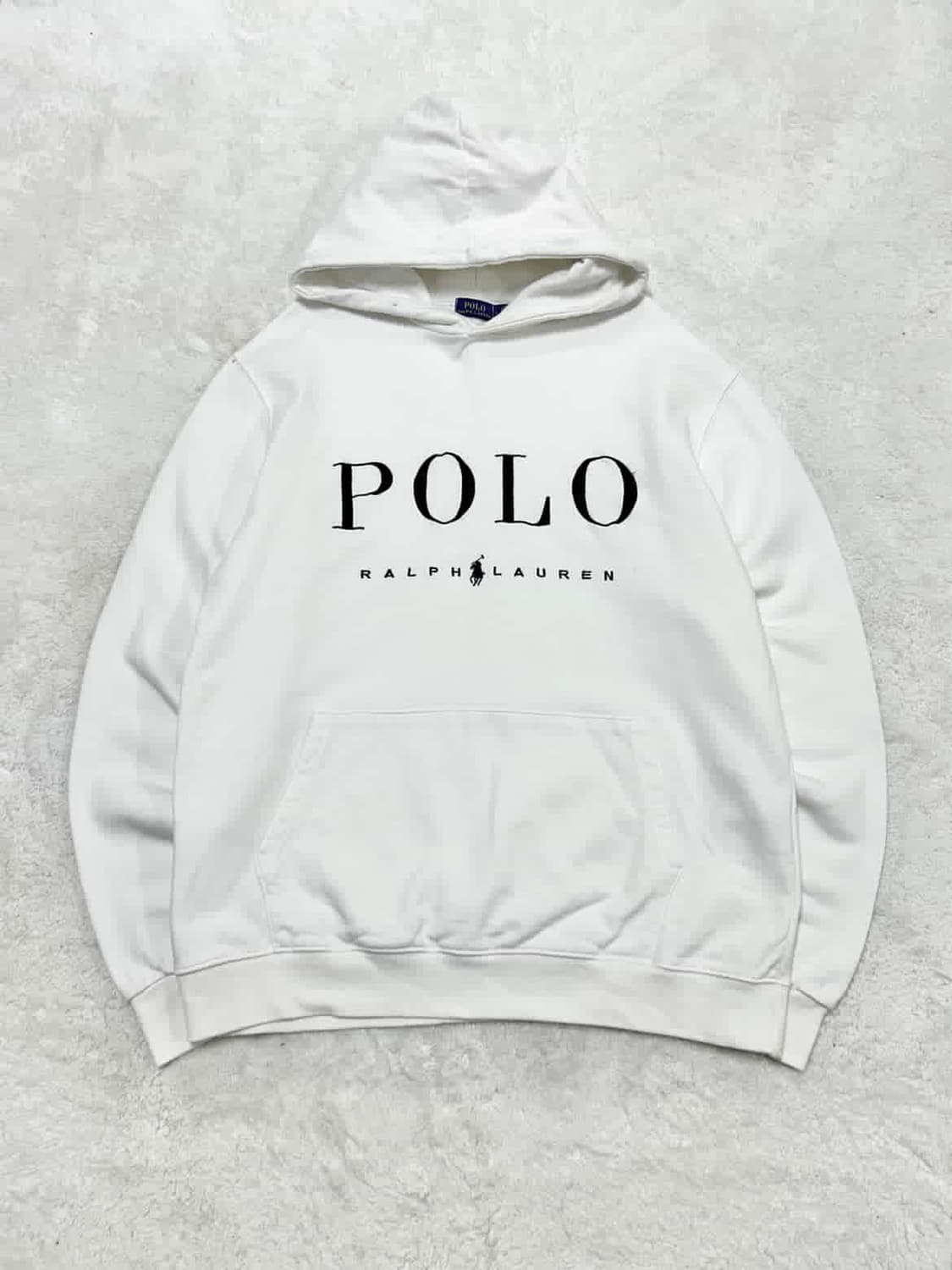 폴로 빅로고 화이트 후드 상품이미지5