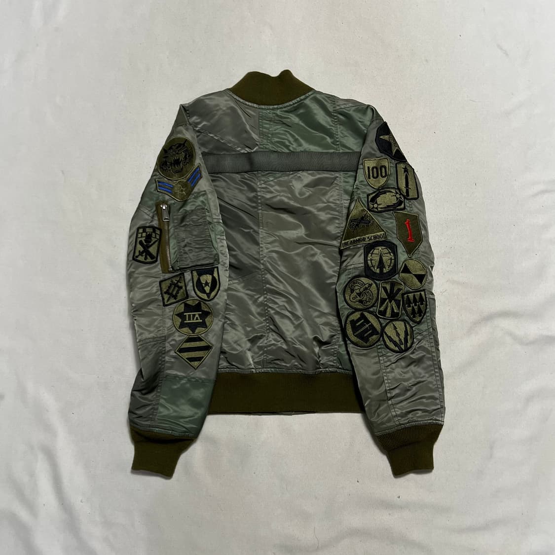 M 쇼트 미공군 밀리터리 패치워크 ma-1 항공 자켓 상품이미지3