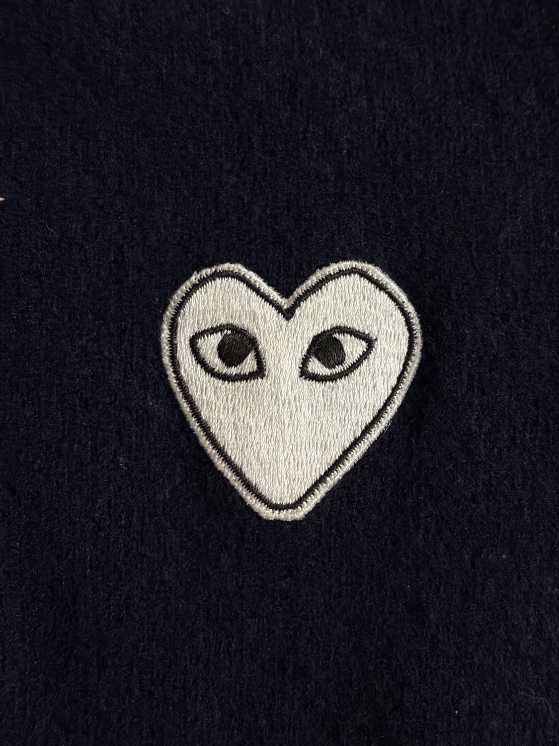 꼼데가르송 여성 가디건 화이트와펜 상품이미지2