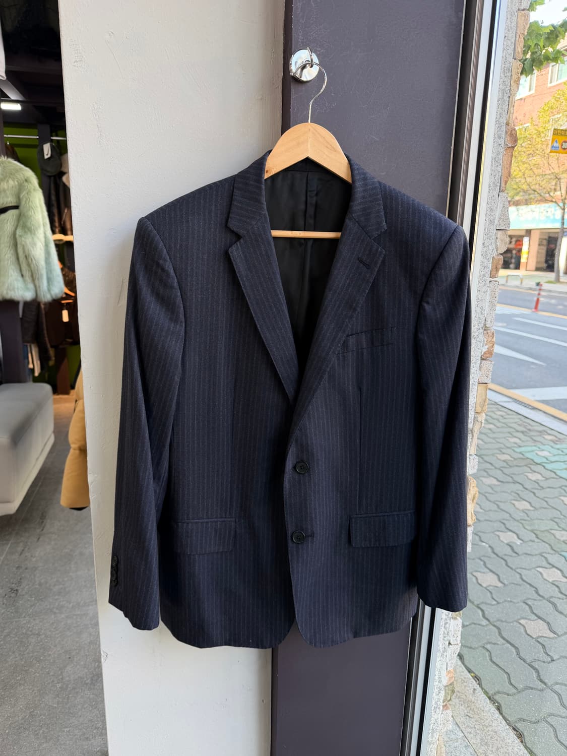 52/ 루이비통 스트라이프 2B 울 블레이저 상품이미지4