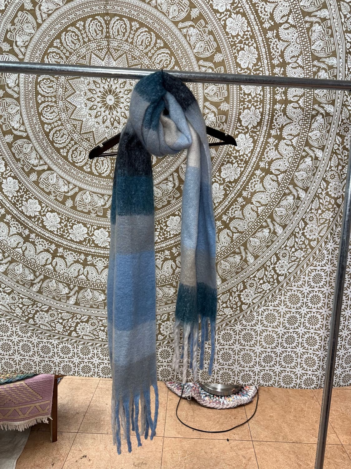 빈티지 배색 스트라이프 머플러 목도리  상품이미지3