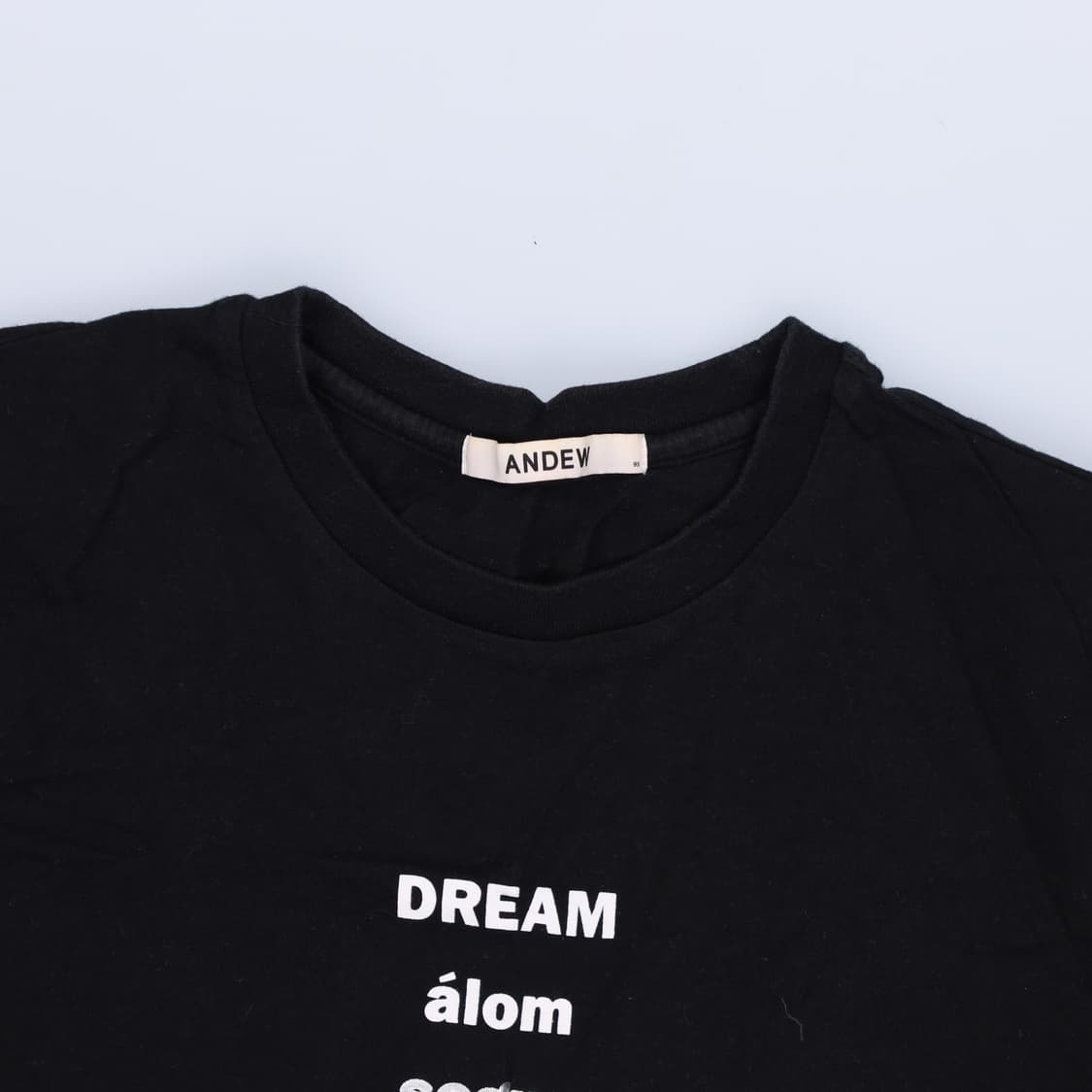 95 앤듀 여성 블랙 반팔티 0421H1 상품이미지3