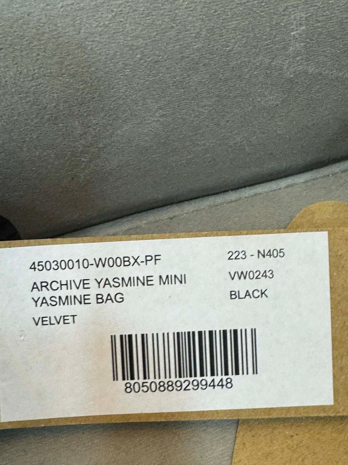 새상품 비비안웨스트우드 벨벳 미니 야스민백  상품이미지3