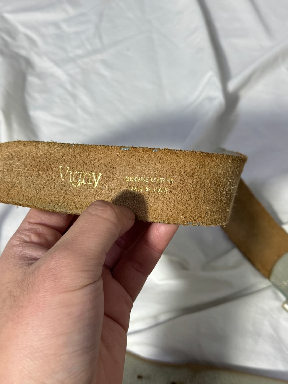 빈티지 크리스탈 웨스턴 버클 레더 벨트 상품이미지4