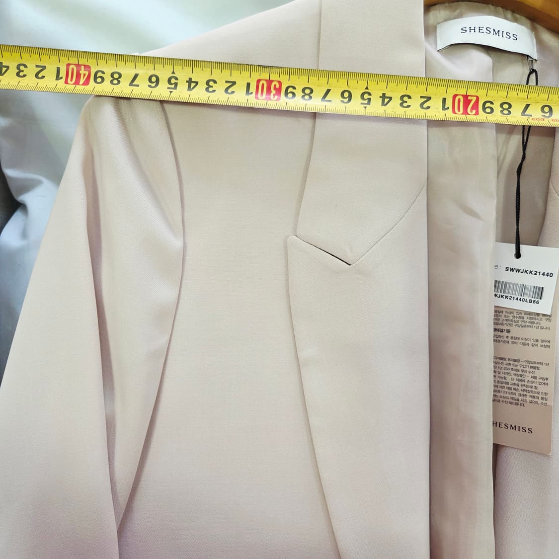 택상품 쉬즈미스 베이지 테일러드 오픈자켓 여성 66 상품이미지7