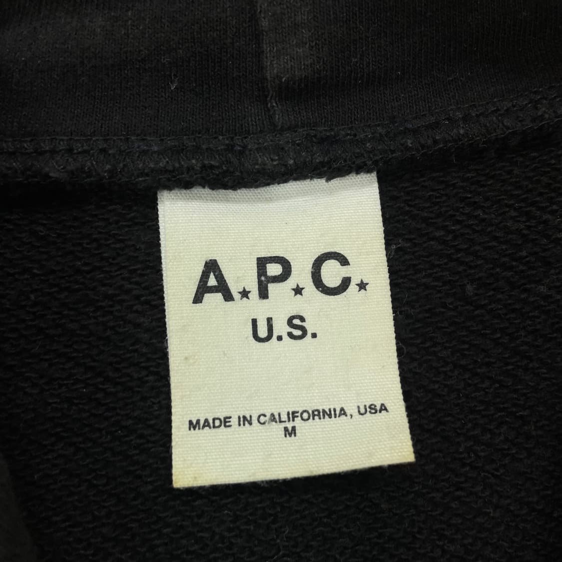 아페쎄 A.P.C 루즈핏 다이너 후드티 블랙 상품이미지3