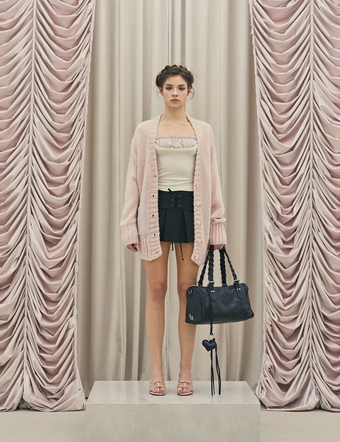 쓰리타임즈 loose peanut cardigan 상품이미지2