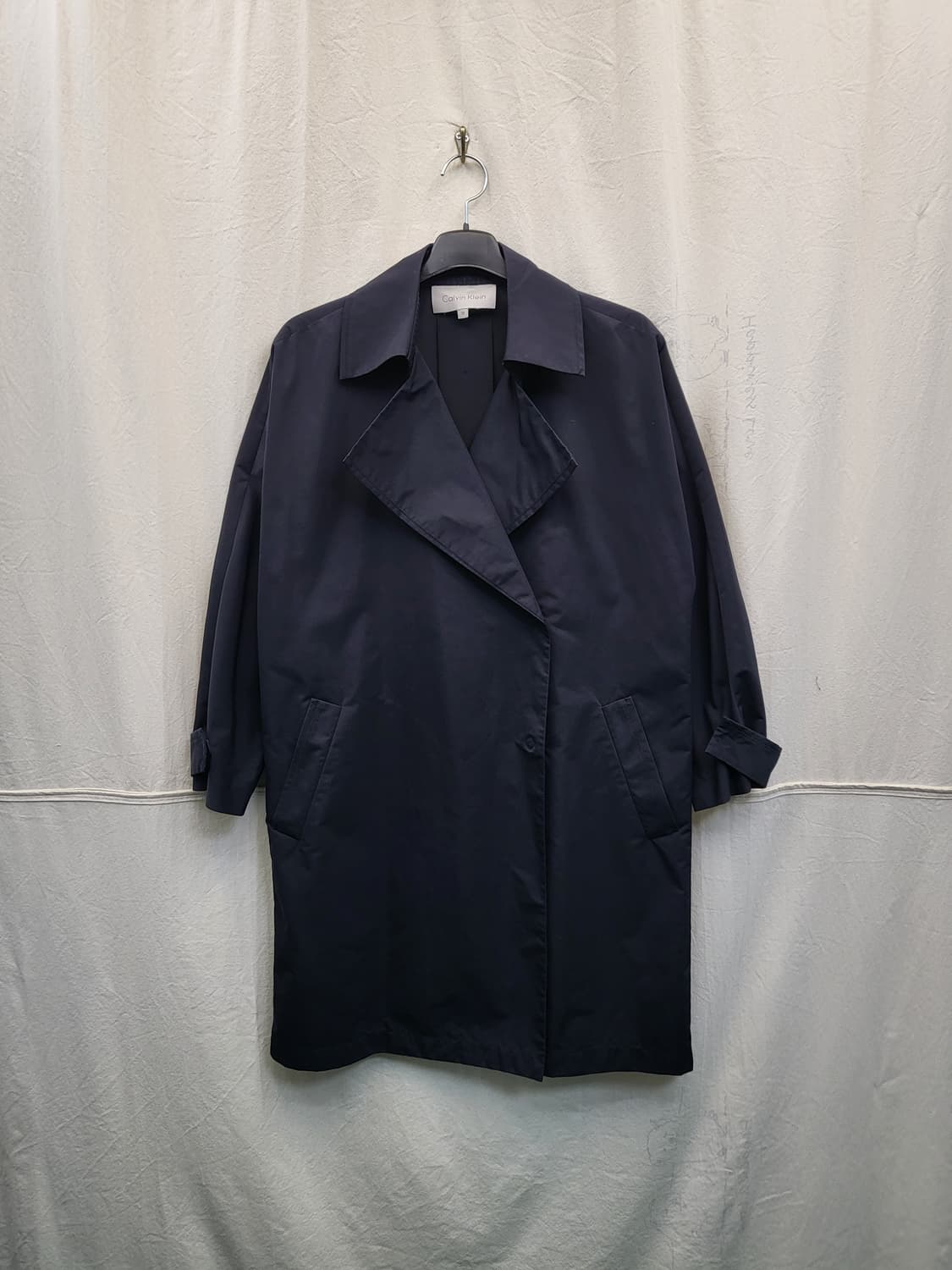 캘빈클라인 네이비 트렌치코트 상품이미지1