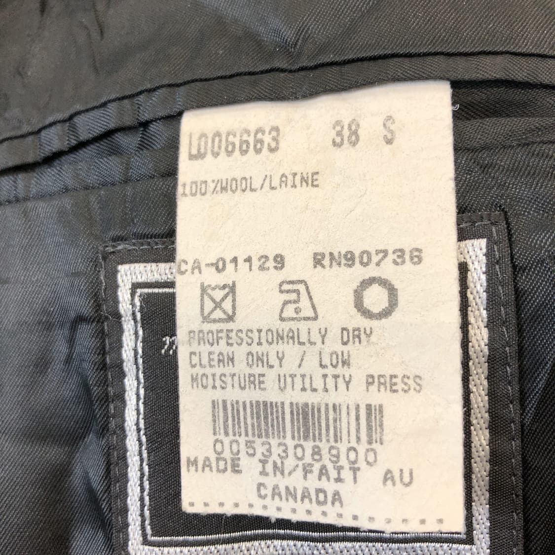 폴로 랄프로렌 캐나다산 Dillards 퓨어울 더블자켓 38  상품이미지8