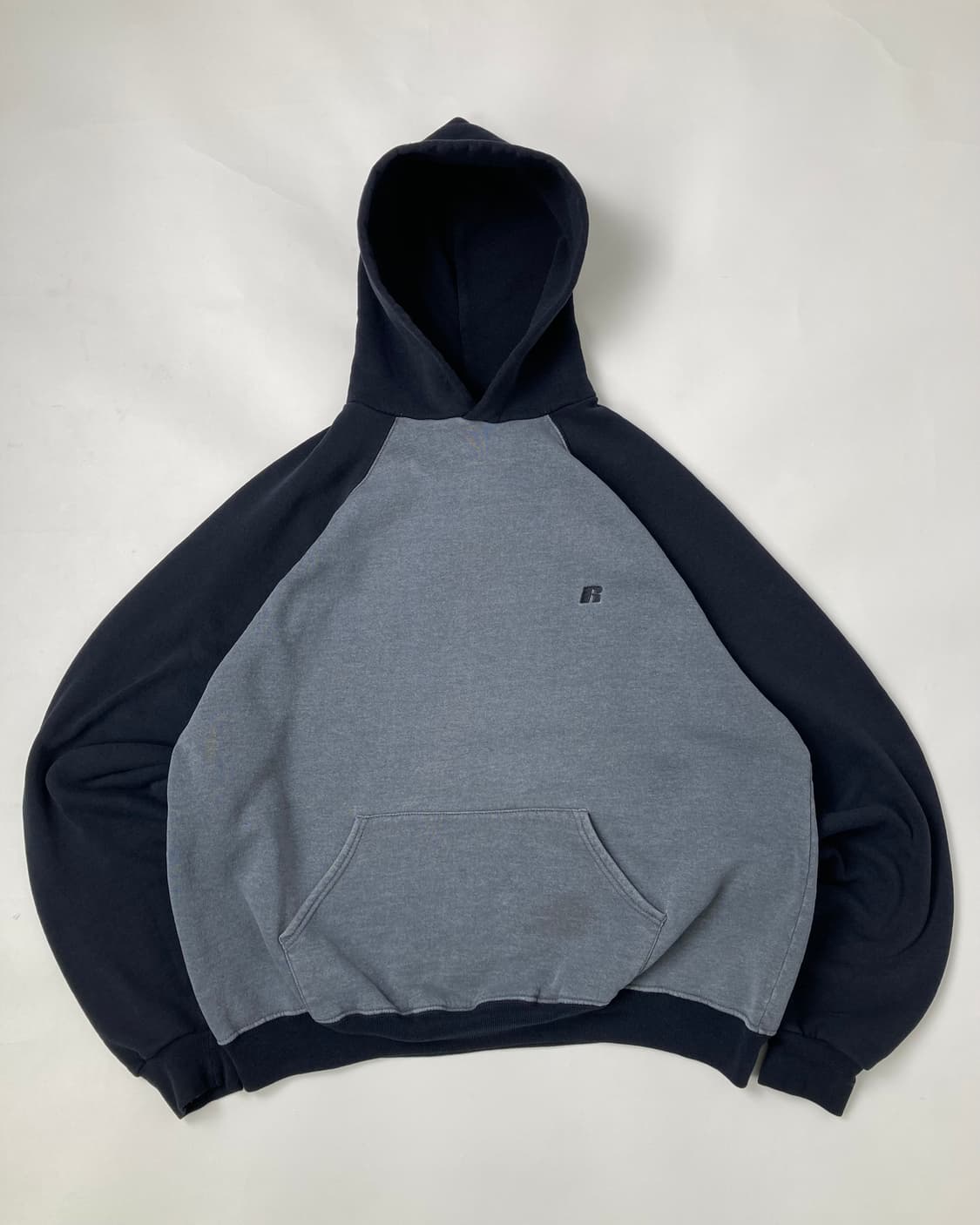 00s Russell Hoodie (grey/black) 상품이미지1