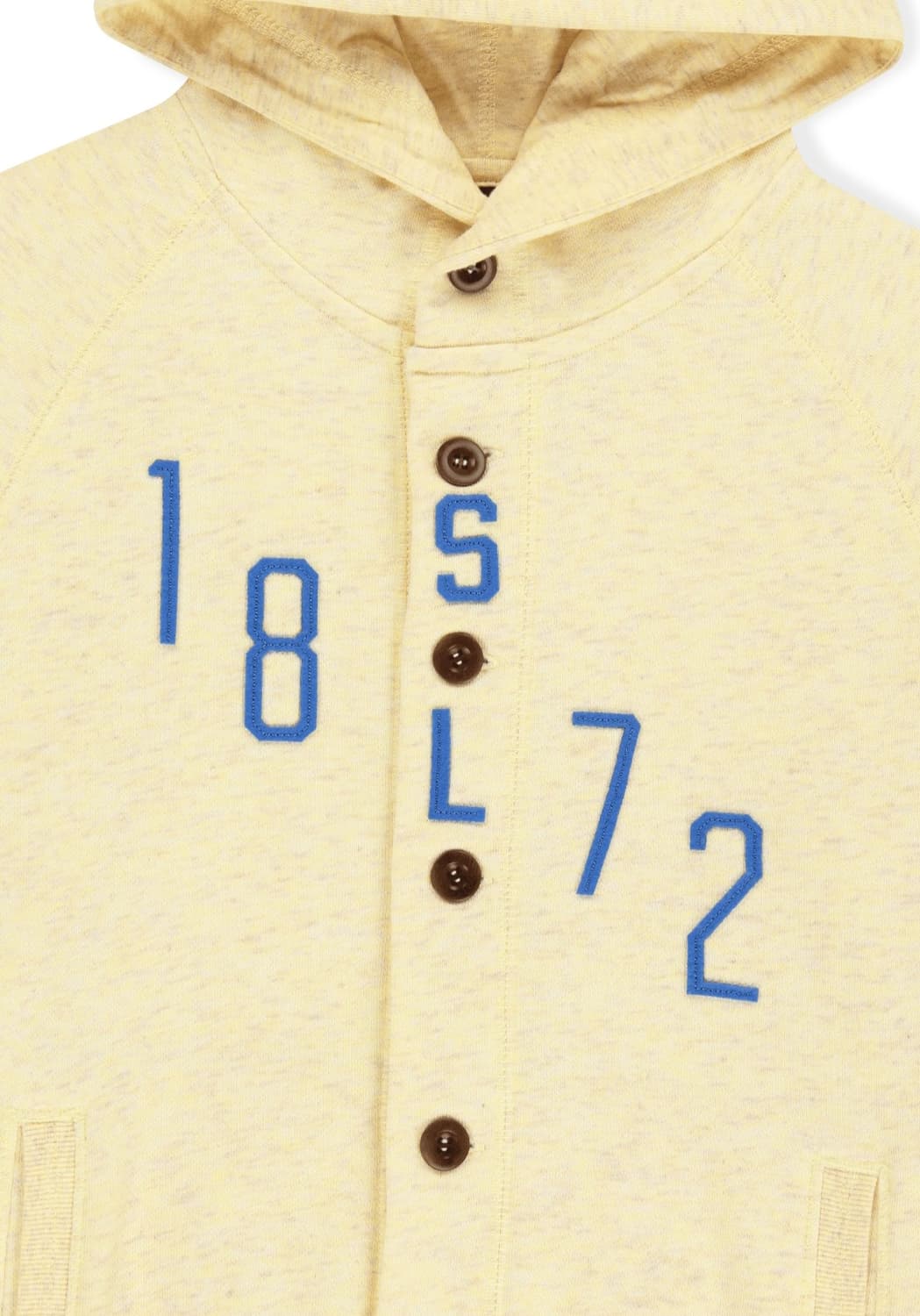 W1872 버튼 업 후디 옐로우 S 상품이미지3