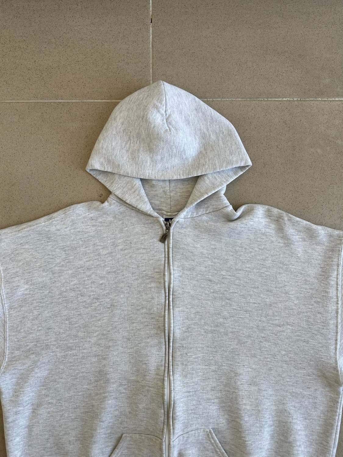 90s 빈티지 러셀 후드집업 그레이 XXL USA 상품이미지3