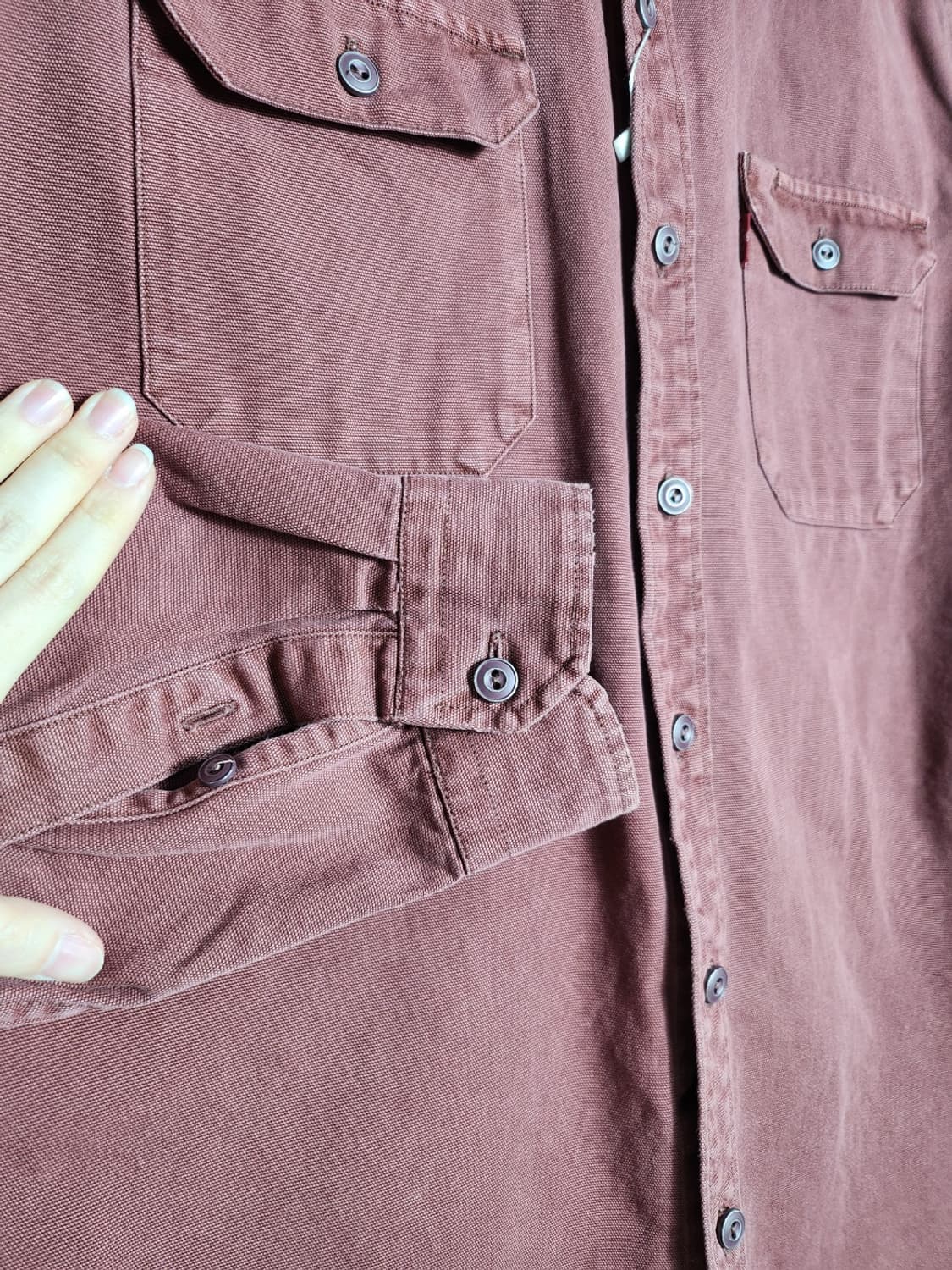 L 리바이스 코튼 워시드 셔츠 상품이미지3