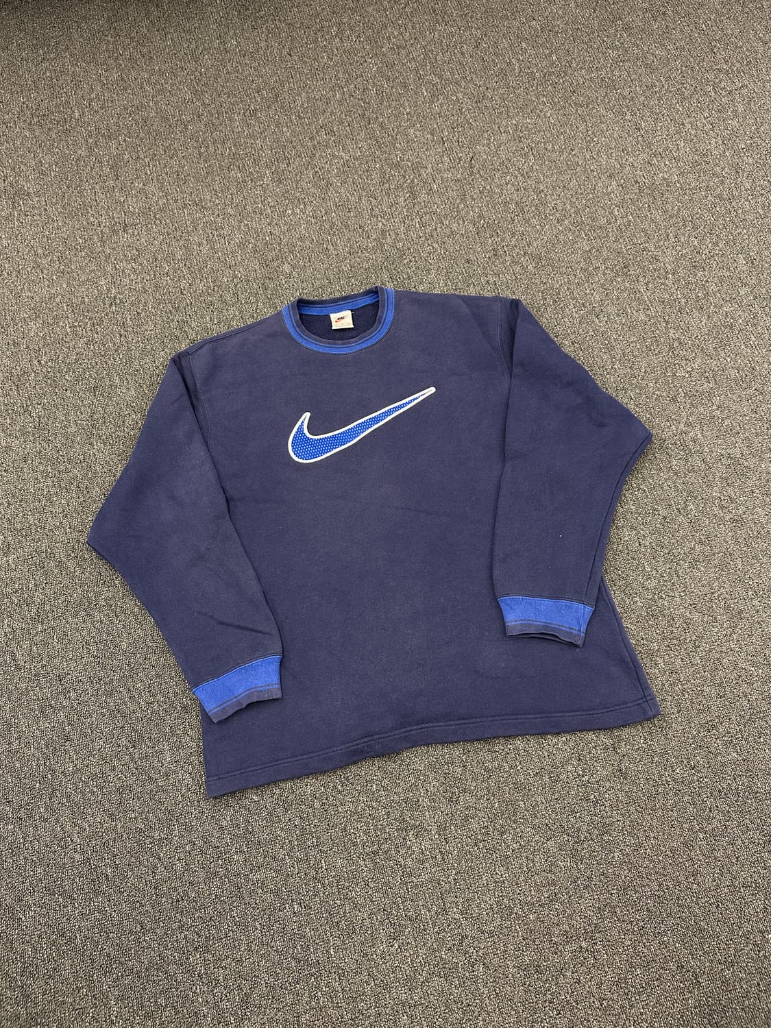 XL) 90s 나이키 올드스쿨 스우시 로고 스웻 맨투맨 상품이미지1