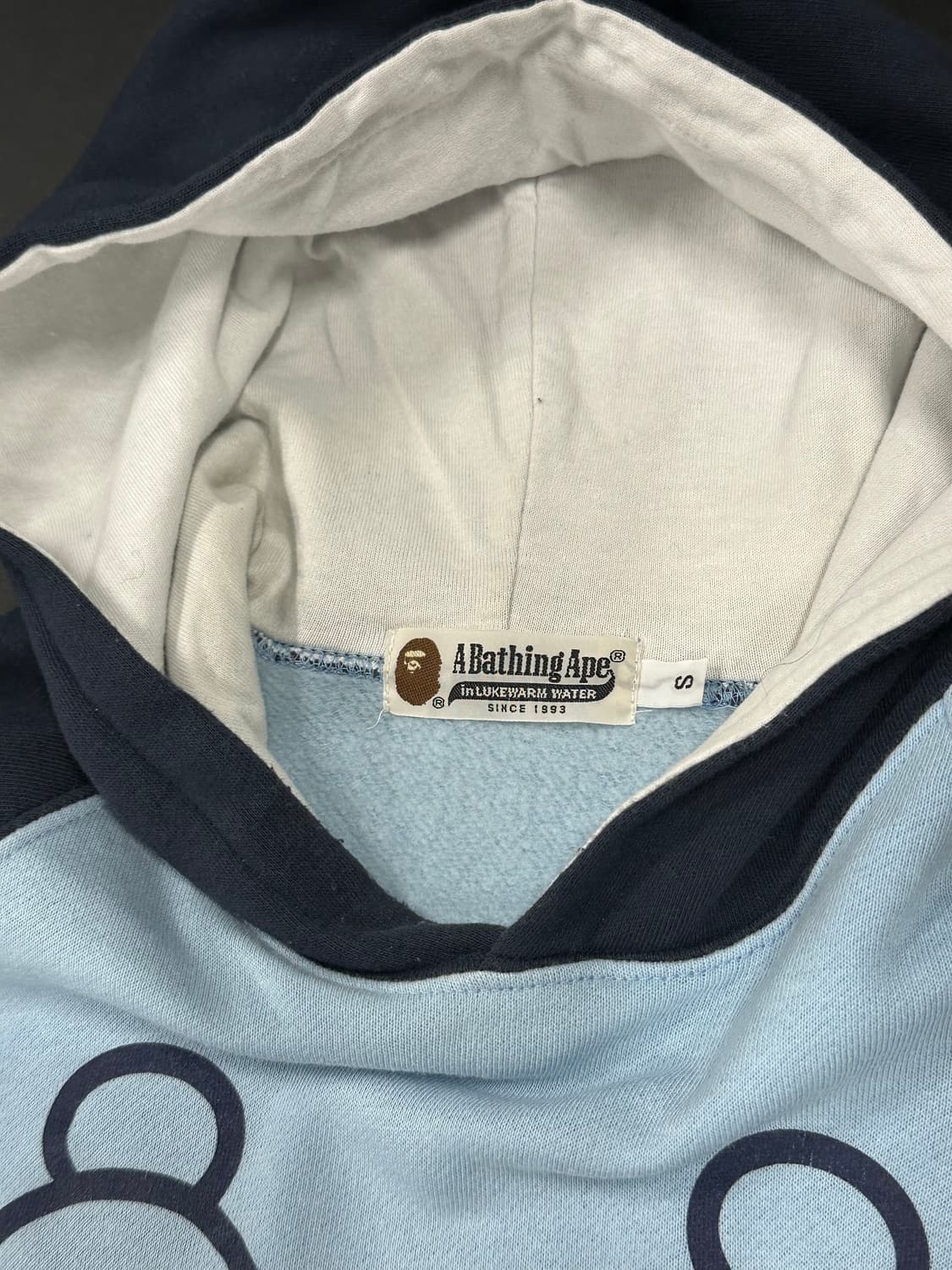 베이프 베이비 커플 마일로 라글란 후드 티셔츠 상품이미지5