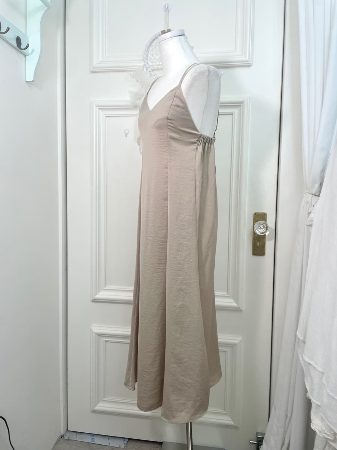 EARTH beige back banding lining long opc 상품이미지2