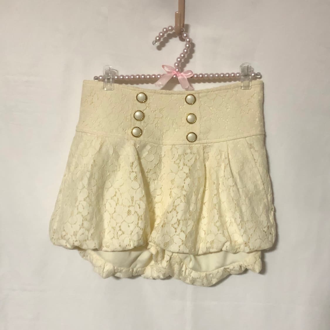 레이스 벌룬 큐롯 팬츠  아이보리 상품이미지8