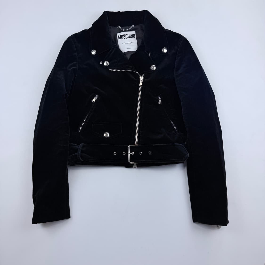 모스키노 벨벳 라이더자켓 상품이미지2
