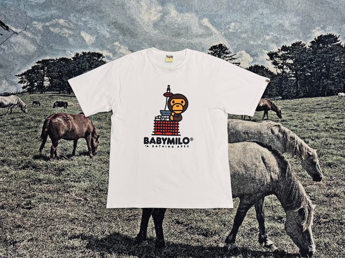 베이프 베이비 마일로 교토 오버핏 티셔츠 상품이미지2