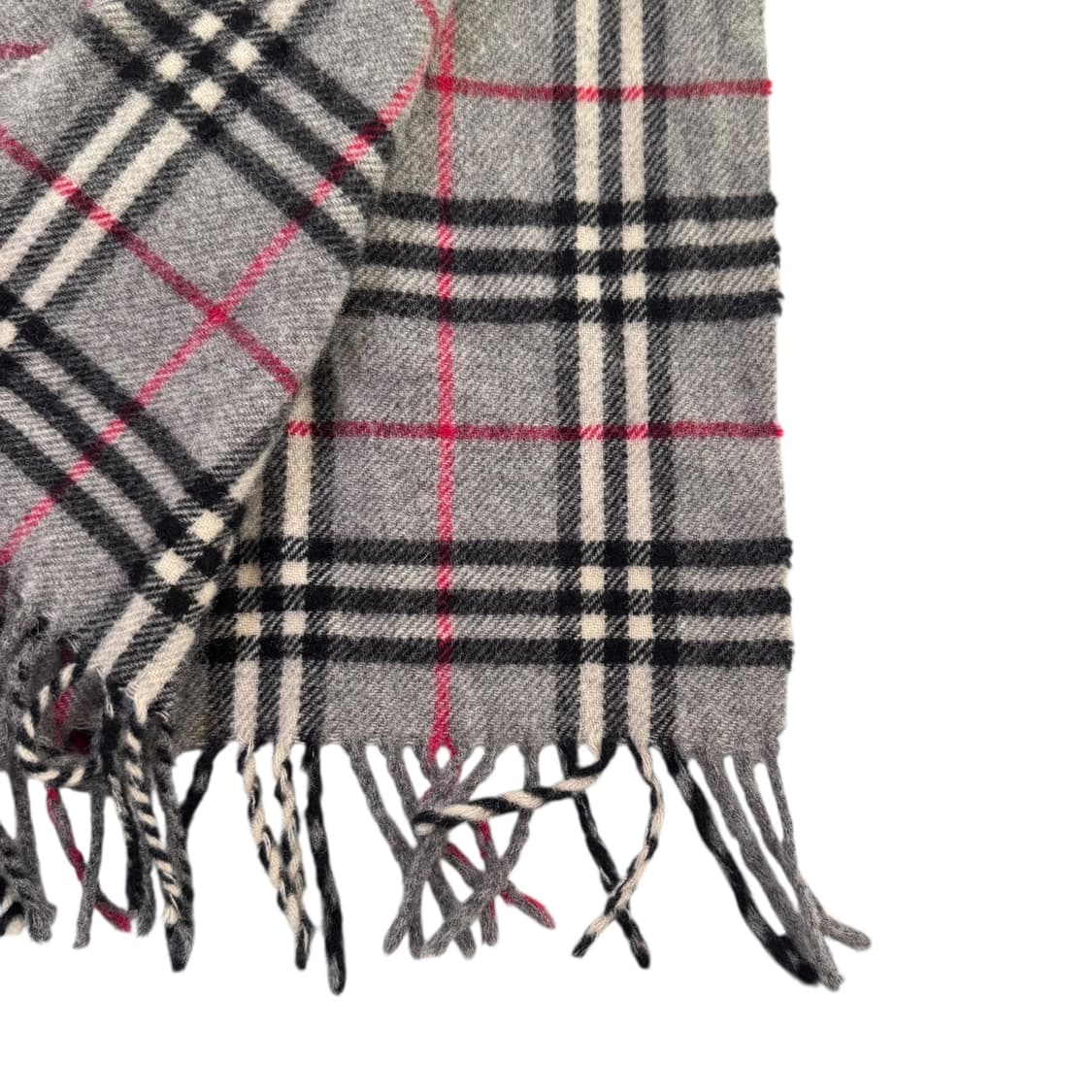 정품 버버리 노바체크 그레이 머플러 상품이미지3