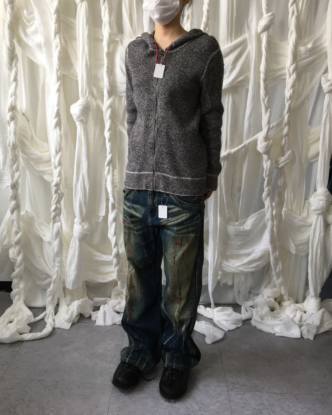 Gap ribbed hood zip up 상품이미지5