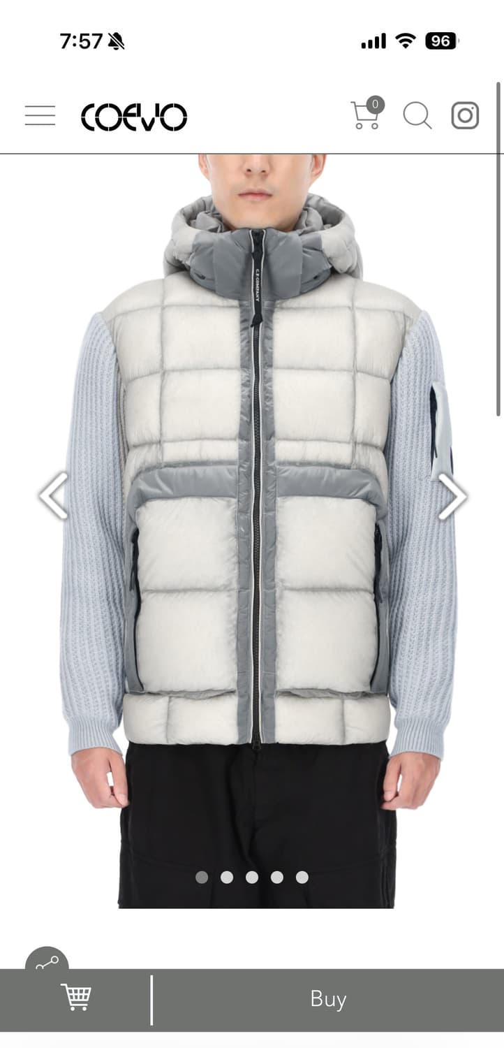 Cp 25fw 울믹스패딩 xxl 상품이미지1