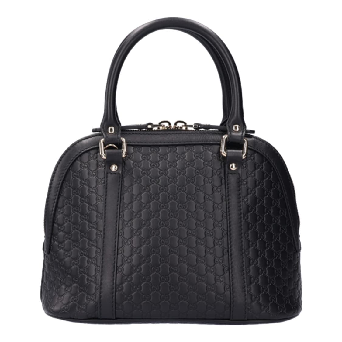 구찌 449654 마이크로 시마 미니 돔 토트백 레더 블랙  상품이미지8