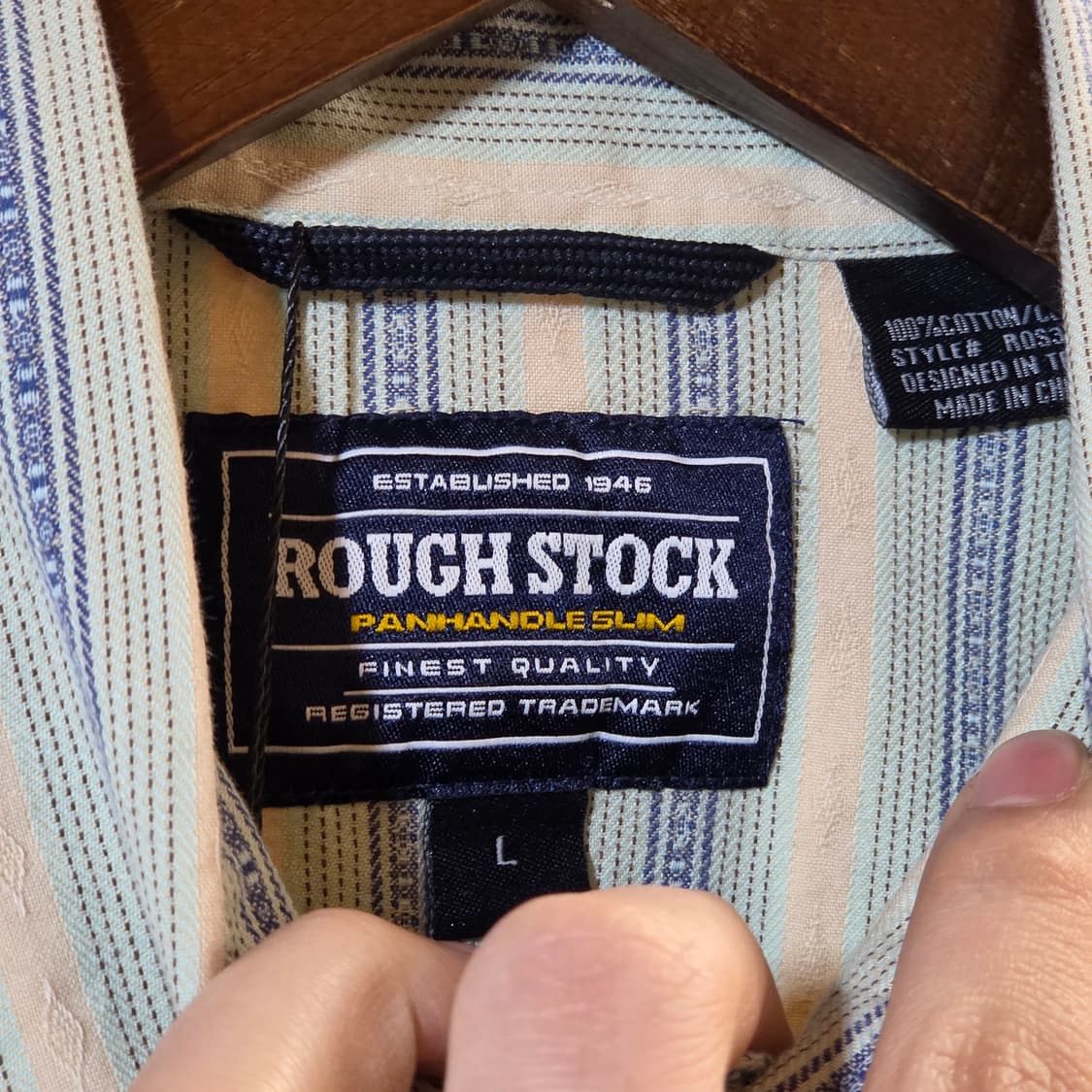 USA 빈티지 에스닉 스트라이프 민트 셔츠 상품이미지8