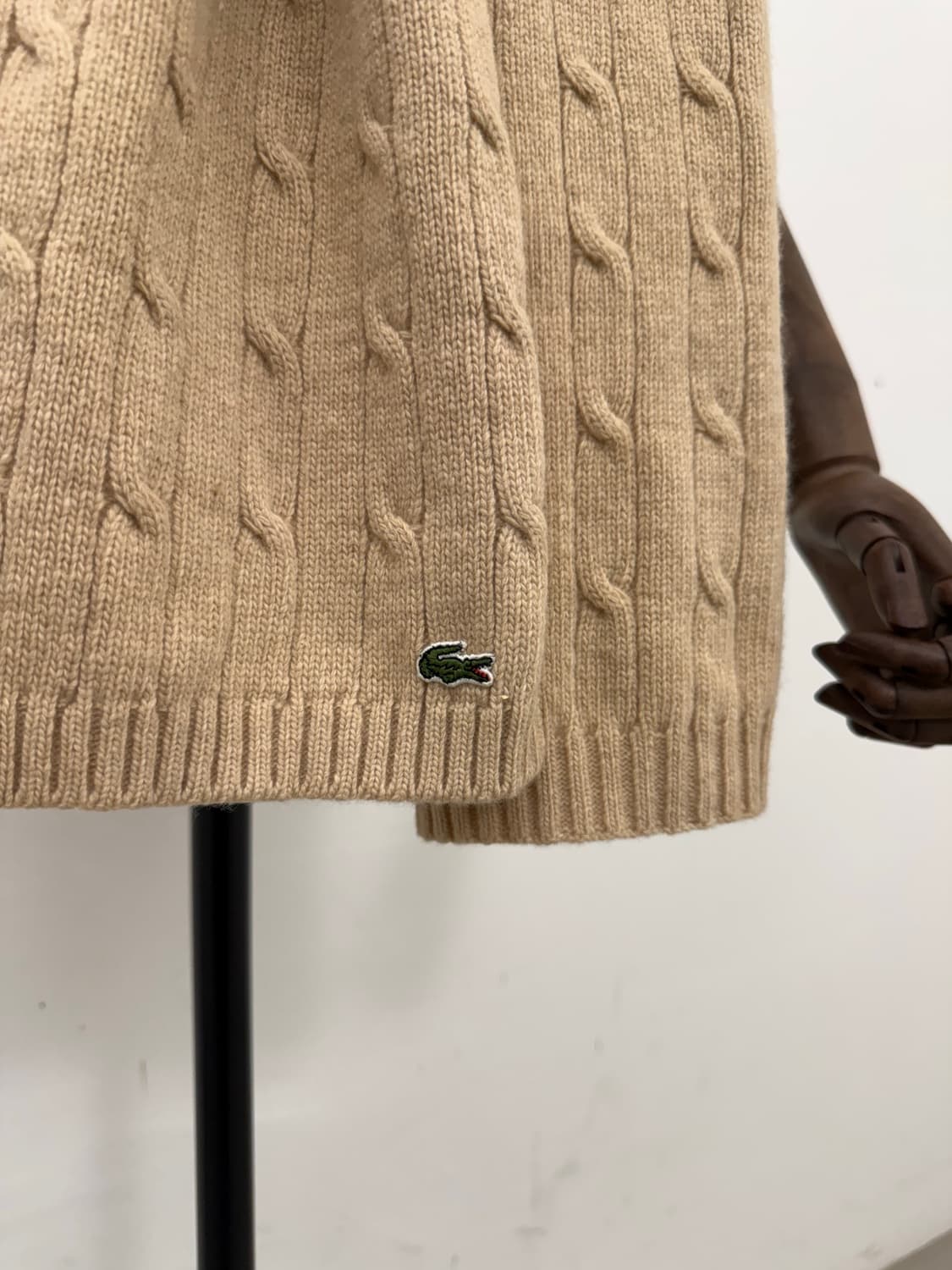  Lacoste Wool Cable Muffler 상품이미지1